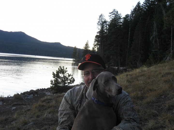 Me and Dad at Diamond Lake